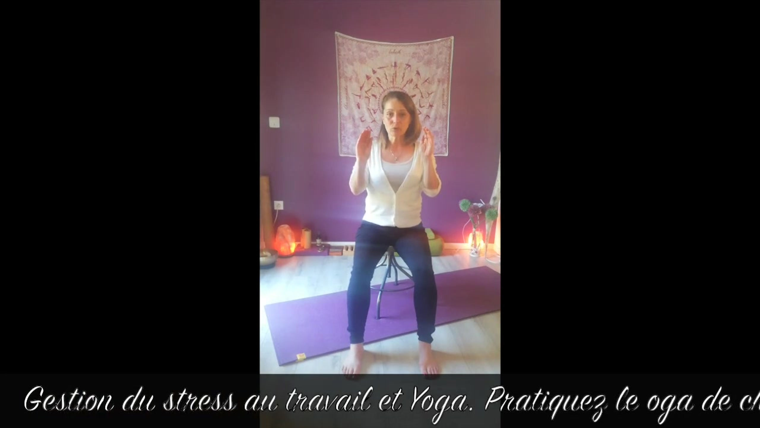Stress au travail et yoga. retrouvez toutes mes vidéos sur www.yogatherapie-latrame.com